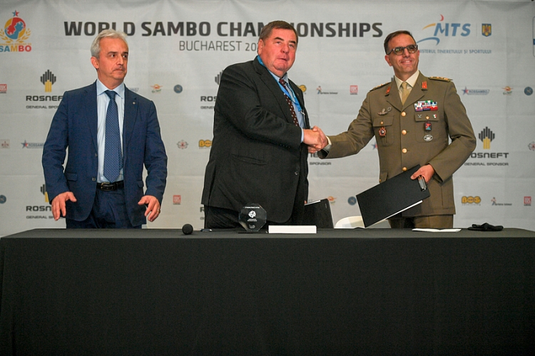Международная федерация самбо заключила соглашение с Международным советом военного спорта