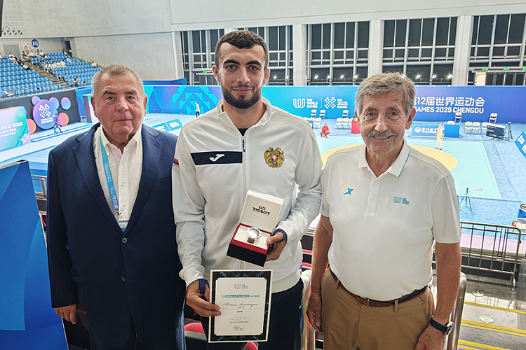 Arman Avanesyan Honored with Special Award at The World Games in Chengdu