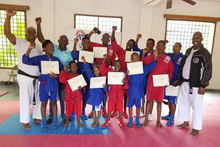 Haitian SAMBO Federation held national certification of athletes and coaches