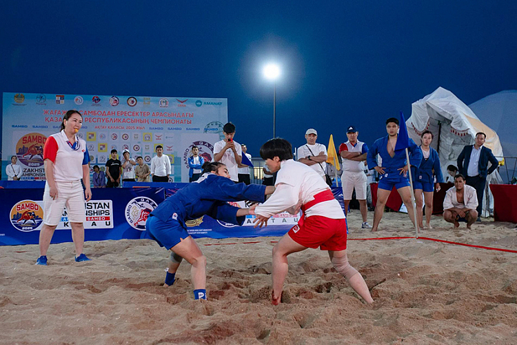 Beach SAMBO Championship Held on the Caspian Coast in Kazakhstan